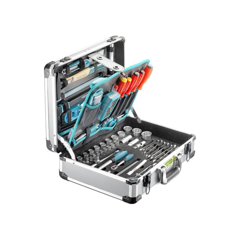 technocraft 663291 Aluminium-Werkzeugkoffer PRO CASE 5 PSG 140-teilig
