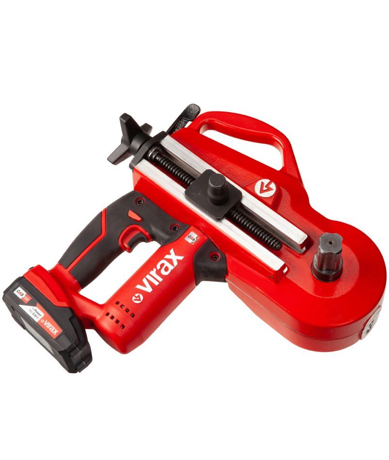 VIRAX 251880 EUROSTEM III Akku-Biegemaschine 18V inkl. 2x 2,0 Ah und Biegeform 12-15-18-22 MM