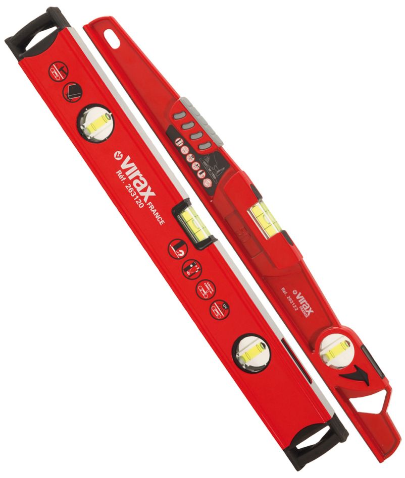 VIRAX 263120 Rechteckige Wasserwaage 50 cm