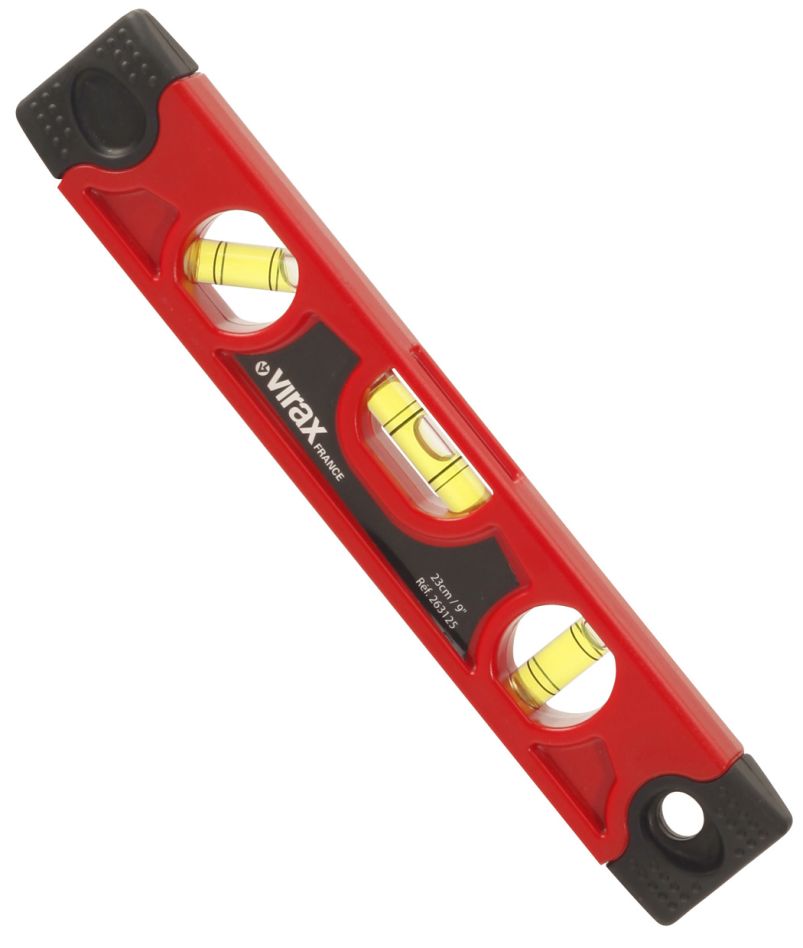 VIRAX 263125 Kleine Röhrenwasserwaage 23 cm