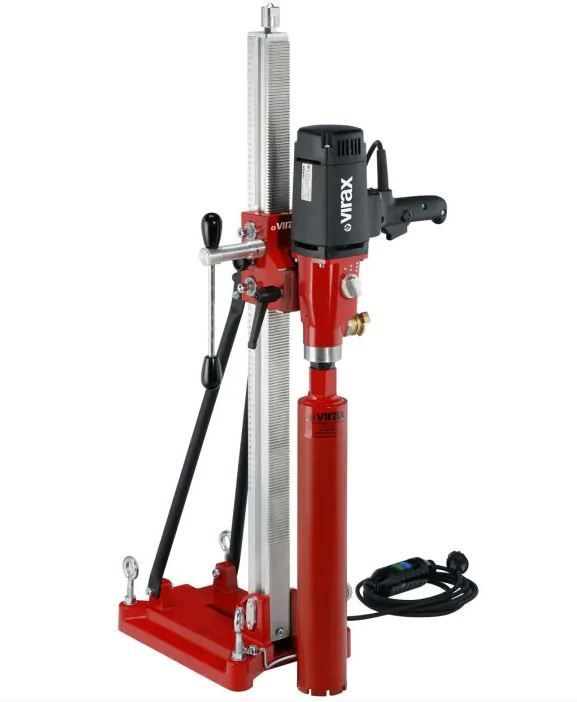 VIRAX 990023 Kernbohrmaschine 230V + Stativ V 150+ + Kernbohrer Ø 127 mm + Handwasserpumpe