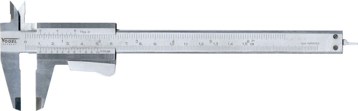 Vogel 201023 Rechenschieber-Drehmomentklemme Edelstahl 150mm gelasert DIN 862