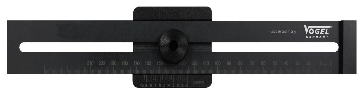 Vogel 336231 Lineal Aluminium gehärtet 250 mm gelasert