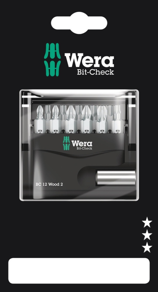 Wera 05136391001 Bit-Check 12 Wood 2 SB, 12-teilig
